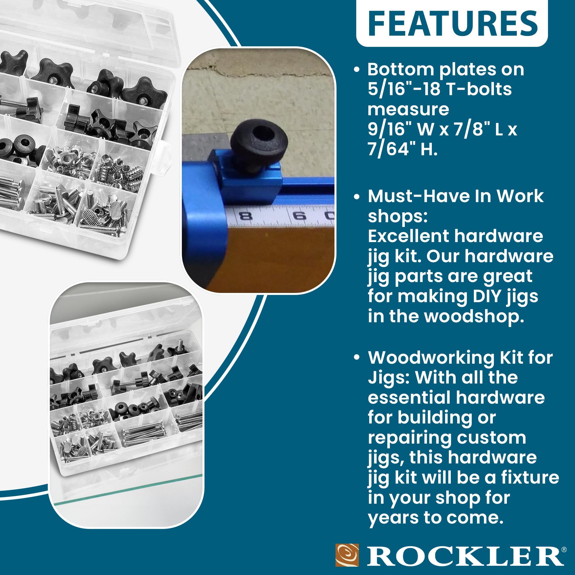 じょーじてーぶる ROCKLER - 129 Pcs Jig Hardware Kit (5/16